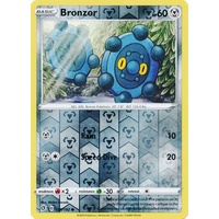 Bronzor 129/192 SWSH Rebel Clash Reverse Holo Common Pokemon Card NEAR MINT TCG