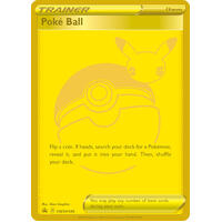 Poke Ball SWSH146 GOLD Black Star Promo Pokemon Card NEAR MINT TCG