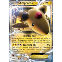Ampharos EX 27/98 XY Ancient Origins Holo Ultra Rare Pokemon Card NEAR MINT TCG