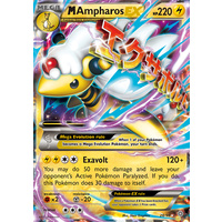 Mega Ampharos EX 28/98 XY Ancient Origins Holo Ultra Rare Pokemon Card NEAR MINT TCG