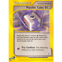 Psychic Cube 01 132/147 E-Series Aquapolis Uncommon Trainer Pokemon Card NEAR MINT TCG