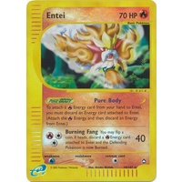 Entei 10/147 E-Series Aquapolis Reverse Holo Rare Pokemon Card NEAR MINT TCG