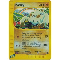 Mankey 92/147 E-Series Aquapolis Reverse Holo Common Pokemon Card NEAR MINT TCG