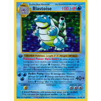 Blastoise 2/102 Base Set 1st Edition Shadowless Holo Rare Pokemon Card NEAR MINT TCG