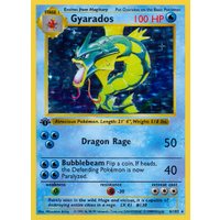 Gyarados 6/102 Base Set 1st Edition Shadowless Holo Rare Pokemon Card NEAR MINT TCG