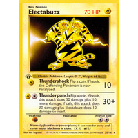 Electabuzz 20/102 Base Set 1st Edition Shadowless Rare Pokemon Card NEAR MINT TCG