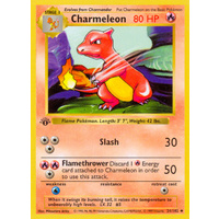 Charmeleon 24/102 Base Set 1st Edition Shadowless Uncommon Pokemon Card NEAR MINT TCG