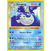 Dewgong 25/102 Base Set 1st Edition Shadowless Uncommon Pokemon Card NEAR MINT TCG