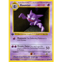 Haunter 29/102 Base Set 1st Edition Shadowless Uncommon Pokemon Card NEAR MINT TCG