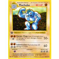 Machoke 34/102 Base Set 1st Edition Shadowless Uncommon Pokemon Card NEAR MINT TCG