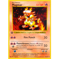 Magmar 36/102 Base Set 1st Edition Shadowless Uncommon Pokemon Card NEAR MINT TCG