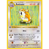 Raticate 40/102 Base Set 1st Edition Shadowless Uncommon Pokemon Card NEAR MINT TCG