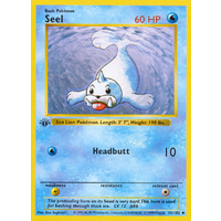 Seel 41/102 Base Set 1st Edition Shadowless Uncommon Pokemon Card NEAR MINT TCG