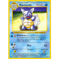 Wartortle 42/102 Base Set 1st Edition Shadowless Uncommon Pokemon Card NEAR MINT TCG