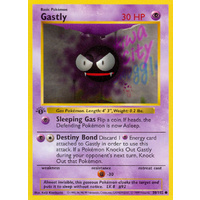 Gastly 50/102 Base Set 1st Edition Shadowless Common Pokemon Card NEAR MINT TCG