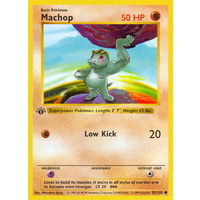 Machop 52/102 Base Set 1st Edition Shadowless Common Pokemon Card NEAR MINT TCG