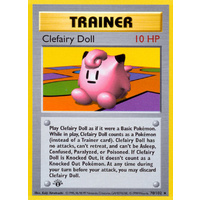Clefairy Doll 70/102 Base Set 1st Edition Shadowless Rare Trainer Pokemon Card NEAR MINT TCG