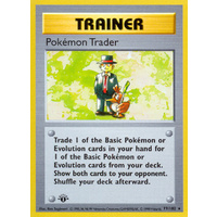 Pokemon Trader 77/102 Base Set 1st Edition Shadowless Rare Trainer Pokemon Card NEAR MINT TCG