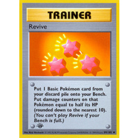 Revive 89/102 Base Set 1st Edition Shadowless Uncommon Trainer Pokemon Card NEAR MINT TCG