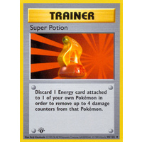 Super Potion 90/102 Base Set 1st Edition Shadowless Uncommon Trainer Pokemon Card NEAR MINT TCG