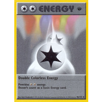 Double Colorless Energy 96/102 Base Set 1st Edition Shadowless Uncommon Pokemon Card NEAR MINT TCG