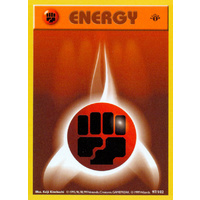 Fighting Energy 97/102 Base Set 1st Edition Shadowless Common Pokemon Card NEAR MINT TCG