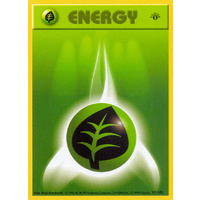 Grass Energy 99/102 Base Set 1st Edition Shadowless Common Pokemon Card NEAR MINT TCG
