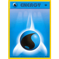 Water Energy 102/102 Base Set 1st Edition Shadowless Common Pokemon Card NEAR MINT TCG