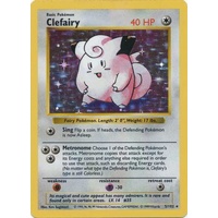 Clefairy 5/102 Base Set Shadowless Holo Rare Pokemon Card NEAR MINT TCG
