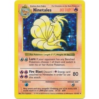 Ninetales 12/102 Base Set Shadowless Holo Rare Pokemon Card NEAR MINT TCG