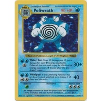 Poliwrath 13/102 Base Set Shadowless Holo Rare Pokemon Card NEAR MINT TCG