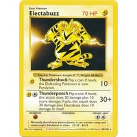 Electabuzz 20/102 Base Set Shadowless Rare Pokemon Card NEAR MINT TCG