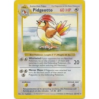 Pidgeotto 22/102 Base Set Shadowless Rare Pokemon Card NEAR MINT TCG