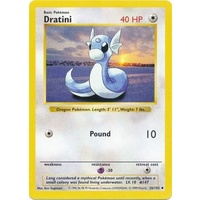 Dratini 26/102 Base Set Shadowless Uncommon Pokemon Card NEAR MINT TCG