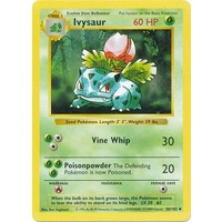 Ivysaur 30/102 Base Set Shadowless Uncommon Pokemon Card NEAR MINT TCG
