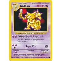 Kadabra 32/102 Base Set Shadowless Uncommon Pokemon Card NEAR MINT TCG