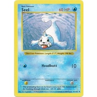 Seel 41/102 Base Set Shadowless Uncommon Pokemon Card NEAR MINT TCG