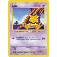 Abra 43/102 Base Set Shadowless Common Pokemon Card NEAR MINT TCG
