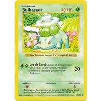 Bulbasaur 44/102 Base Set Shadowless Common Pokemon Card NEAR MINT TCG
