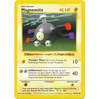 Magnemite 53/102 Base Set Shadowless Common Pokemon Card NEAR MINT TCG