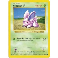 Nidoran 55/102 Base Set Shadowless Common Pokemon Card NEAR MINT TCG