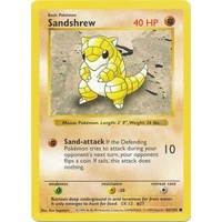 Sandshrew 62/102 Base Set Shadowless Common Pokemon Card NEAR MINT TCG