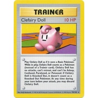 Clefairy Doll 70/102 Base Set Shadowless Rare Trainer Pokemon Card NEAR MINT TCG