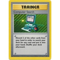 Computer Search 71/102 Base Set Shadowless Rare Trainer Pokemon Card NEAR MINT TCG
