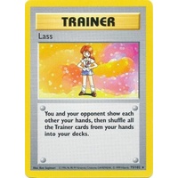 Lass 75/102 Base Set Shadowless Rare Trainer Pokemon Card NEAR MINT TCG