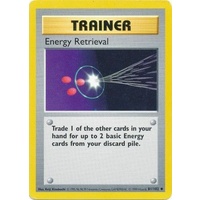 Energy Retrieval 81/102 Base Set Shadowless Uncommon Trainer Pokemon Card NEAR MINT TCG