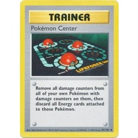 Pokemon Center 85/102 Base Set Shadowless Uncommon Trainer Pokemon Card NEAR MINT TCG