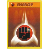 Fighting Energy 97/102 Base Set Shadowless Common Pokemon Card NEAR MINT TCG