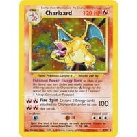Charizard 4/102 Base Set Unlimited Holo Rare Pokemon Card NEAR MINT TCG