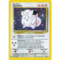 Clefairy 5/102 Base Set Unlimited Holo Rare Pokemon Card NEAR MINT TCG